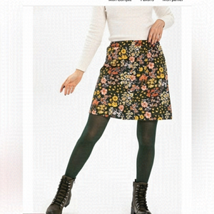 Zara A-line floral jacquard needle point Skirt Sz 11-12 years